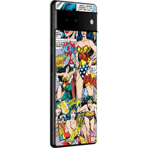 DC Comics Wonder Woman Comic Blast Google Pixel 6 Pro Skin